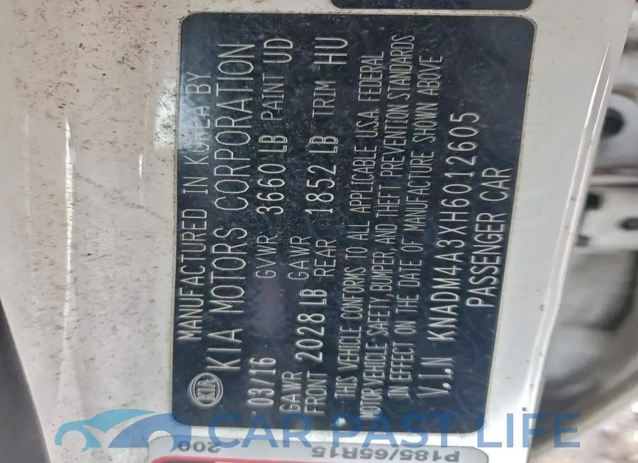 KNADM4A3XH6012605# 12