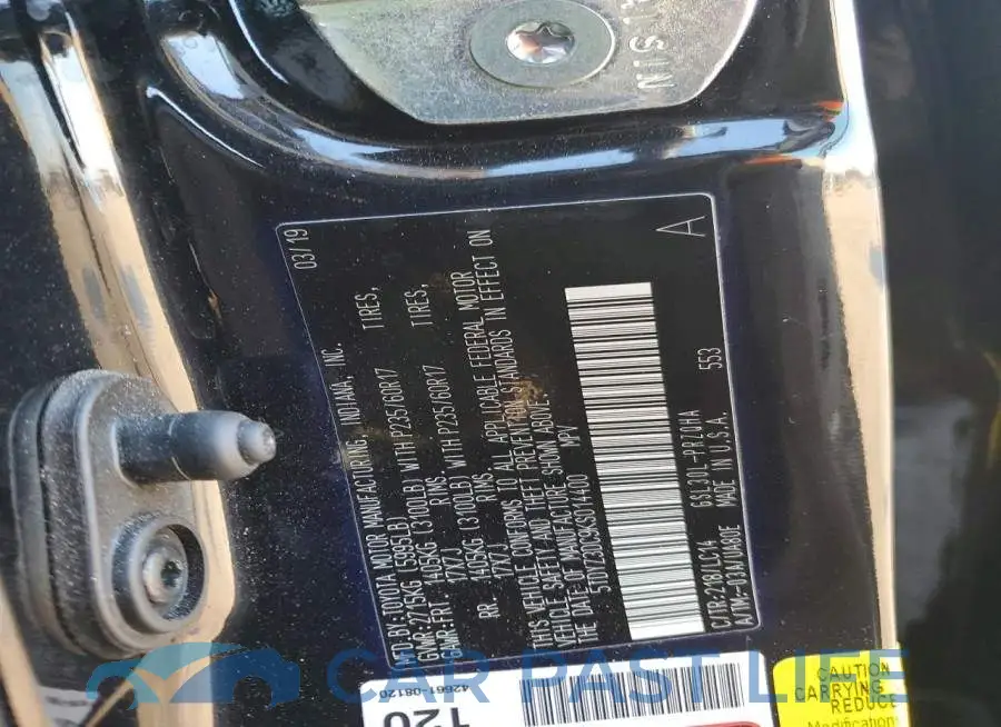 5TDYZ3DC9KS014400# 13