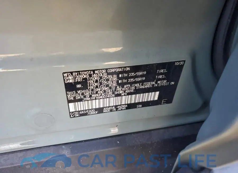 JTMA1RFV6MD074028# 13