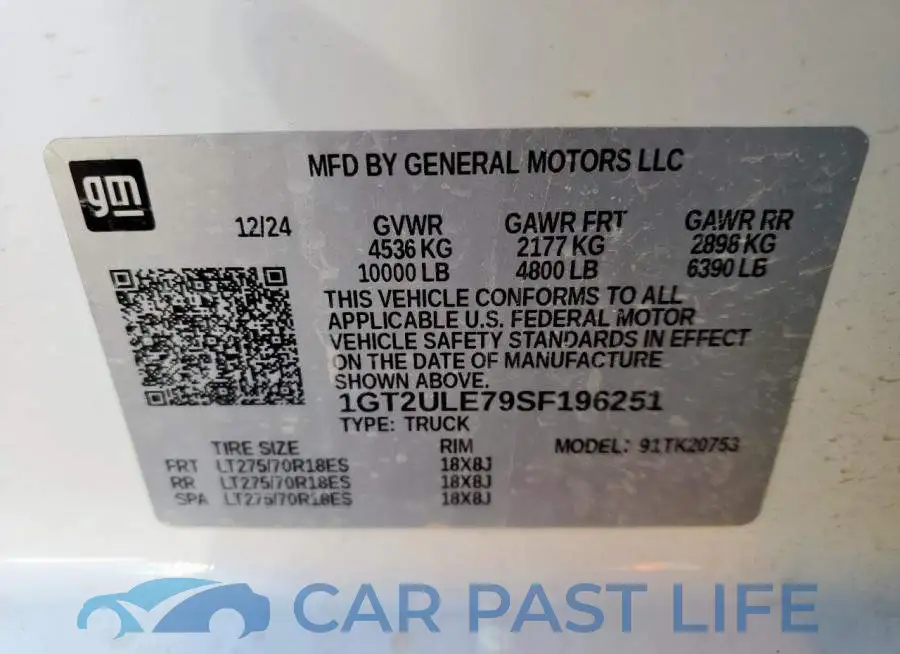 1GT2ULE79SF196251# 12