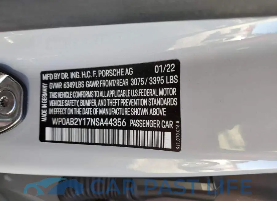 WP0AB2Y17NSA44356# 13