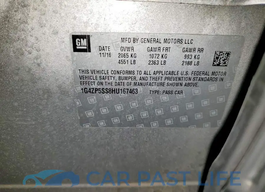 1G4ZP5SS8HU167463# 12