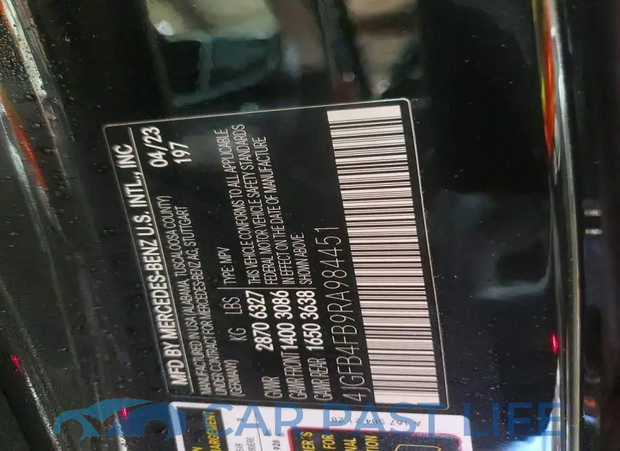 4JGFB4FB9RA984451# 14