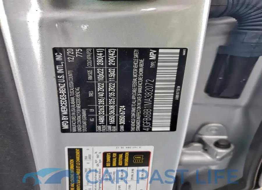 4JGFB6BB1MA382072# 13