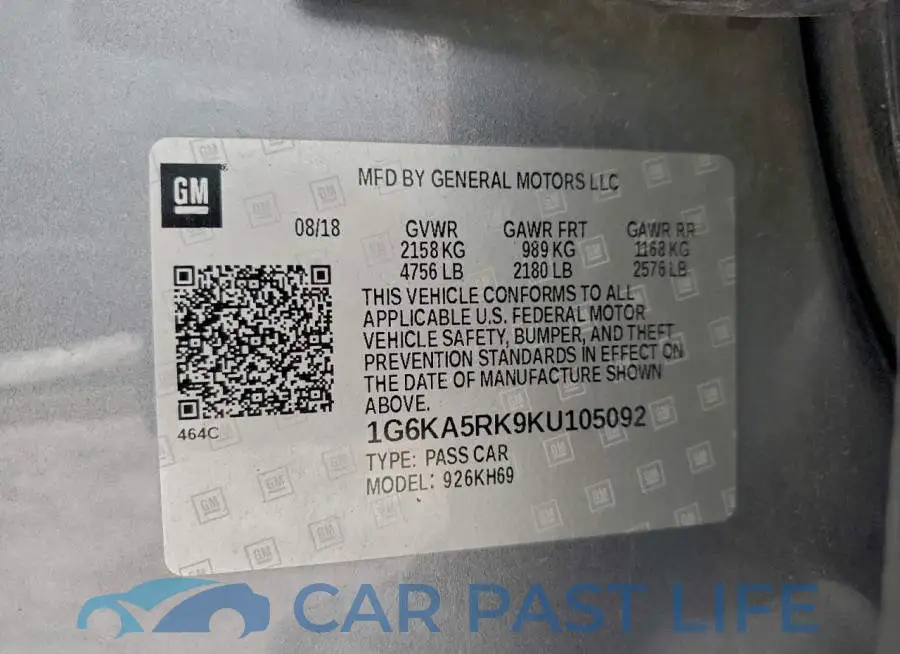 1G6KA5RK9KU105092# 12