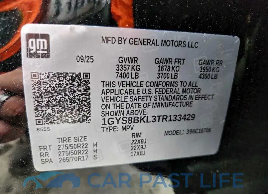1GYS8BKL3TR133429# 14