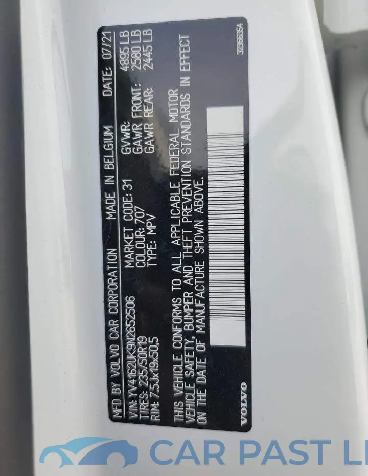 YV4162UK9N2652506# 13