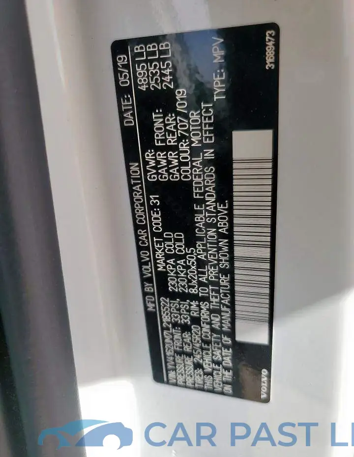 YV4162UM7L2185522# 13