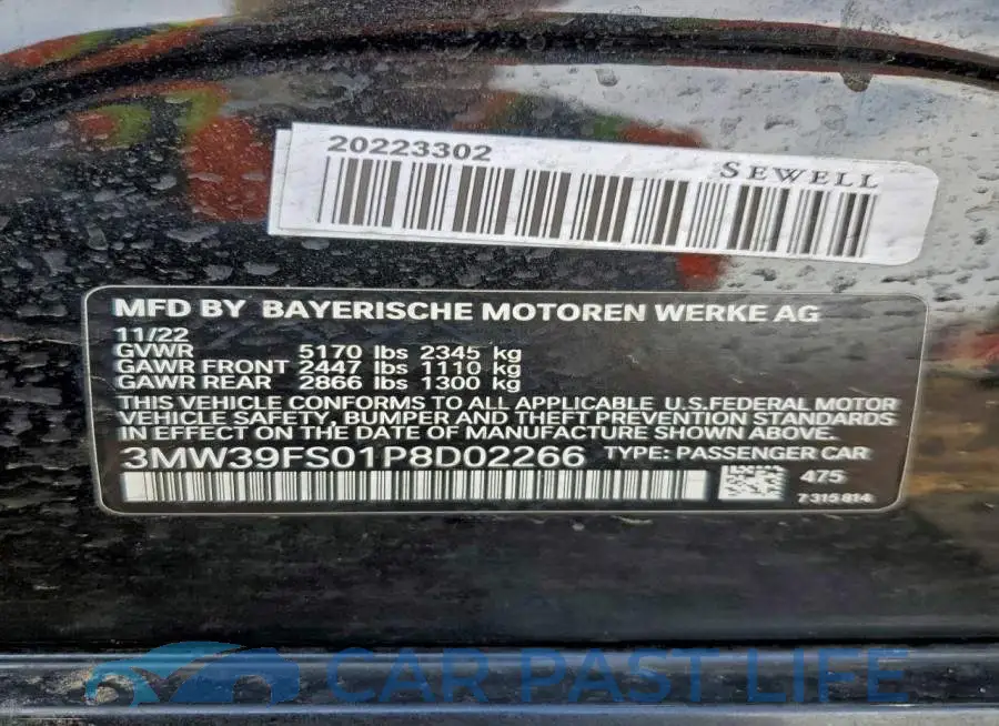 3MW39FS01P8D02266# 11