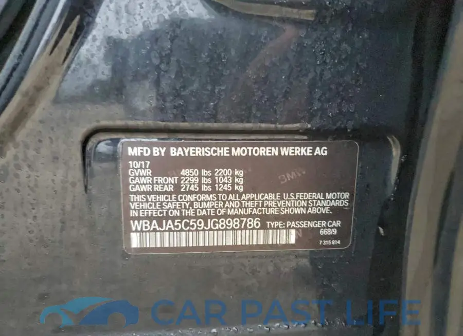 WBAJA5C59JG898786# 13