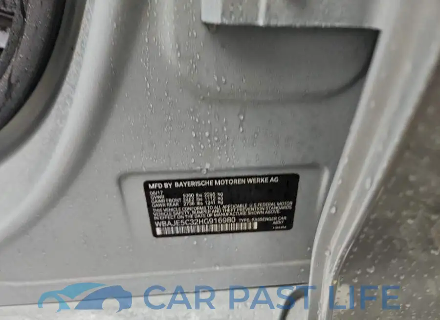WBAJE5C32HG916980# 12