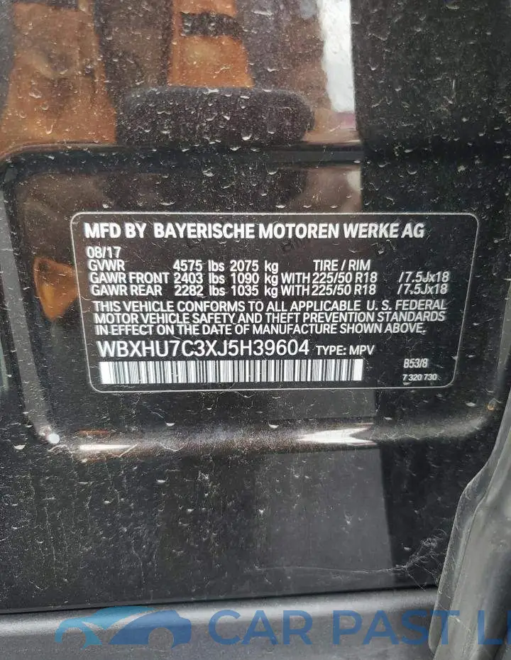 WBXHU7C3XJ5H39604# 13
