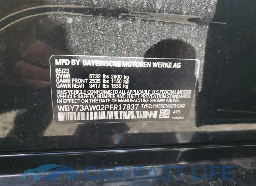 WBY73AW02PFR17837# 12