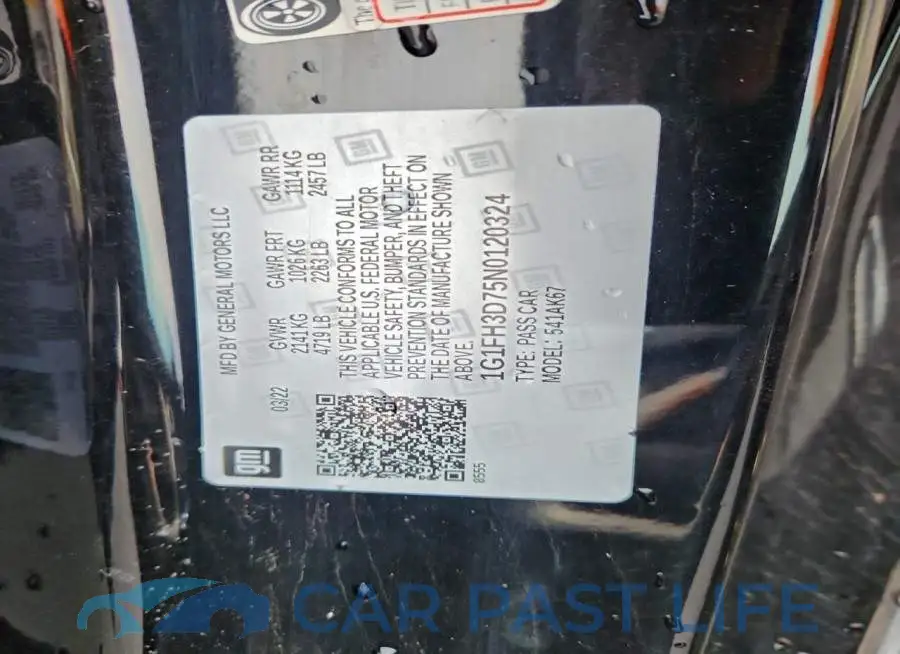 1G1FH3D75N0120324# 13
