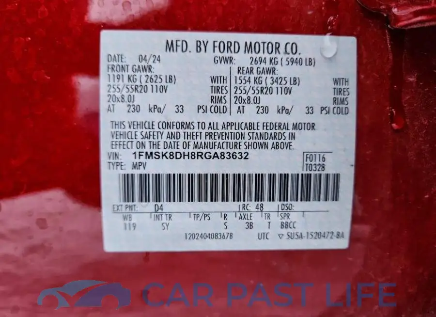 1FMSK8DH8RGA83632# 13