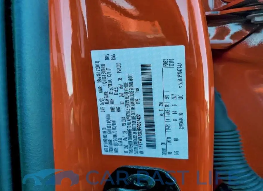 1FTFW1RG2PFB97422# 12
