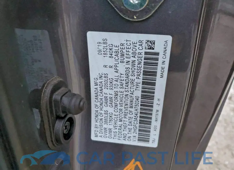 2HGFC3A54LH750340# 13