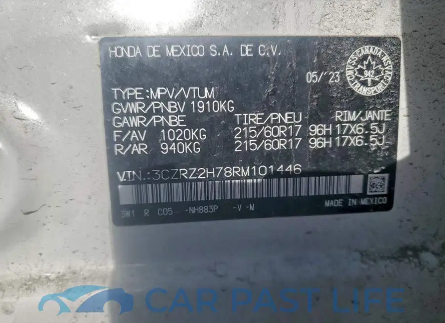 3CZRZ2H78RM101446# 13