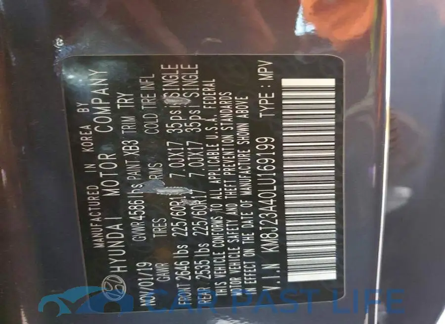 KM8J23A40LU169199# 14
