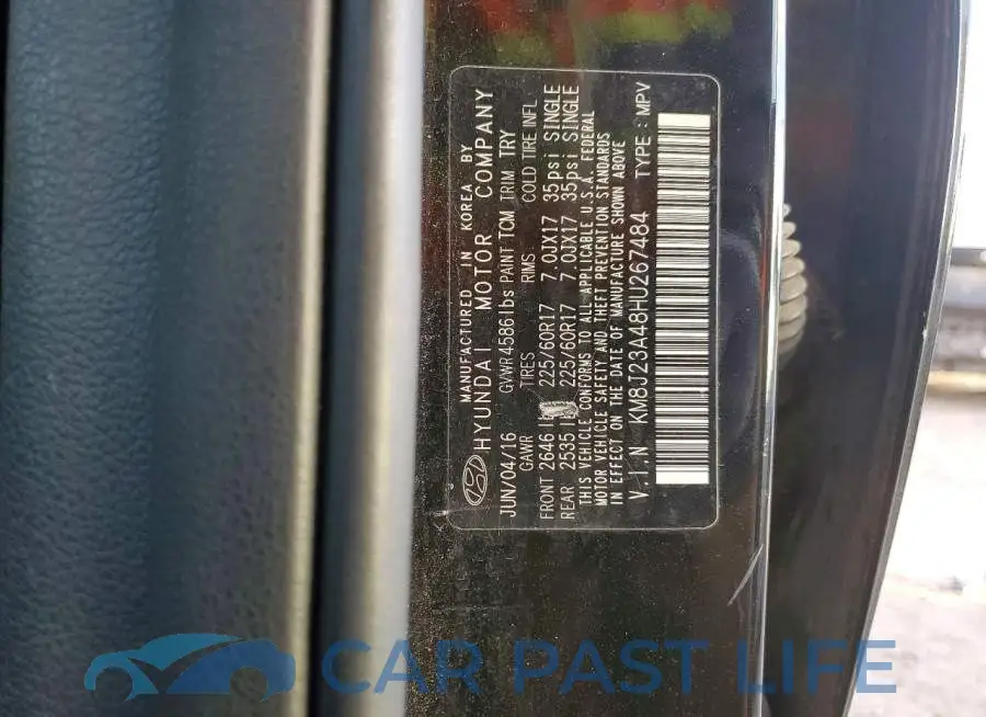 KM8J23A48HU267484# 12
