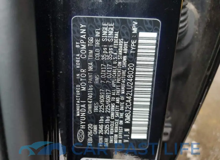 KM8J2CA42LU248020# 13