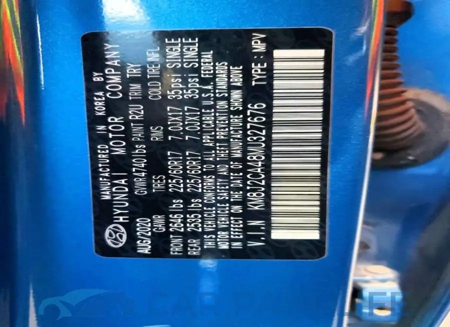 KM8J2CA48MU327676# 13