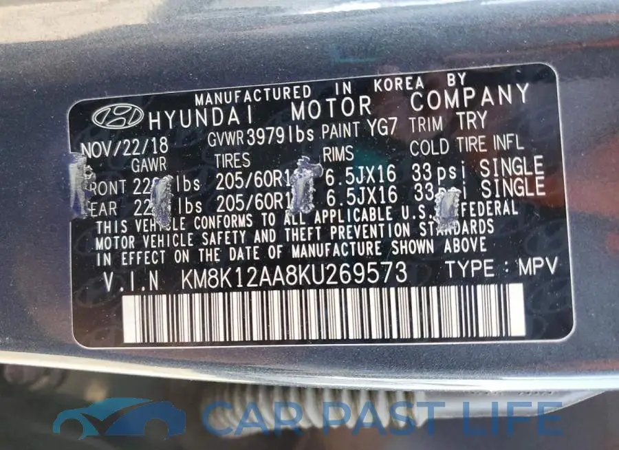KM8K12AA8KU269573# 12