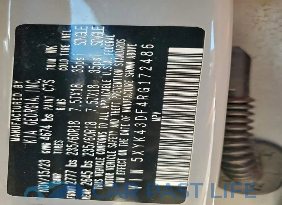 5XYK43DF4RG172486# 14