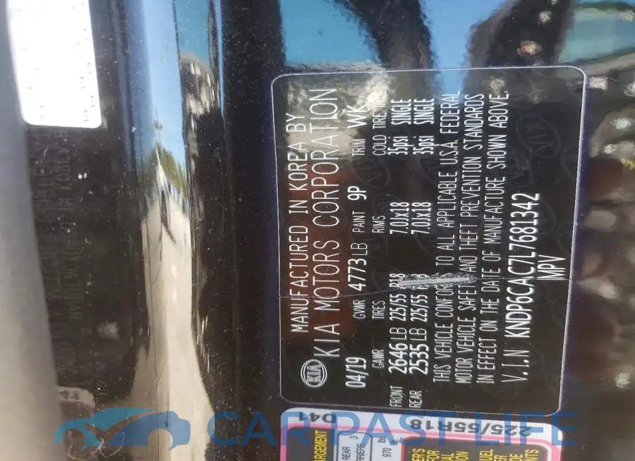 KNDP6CAC7L7681342# 14