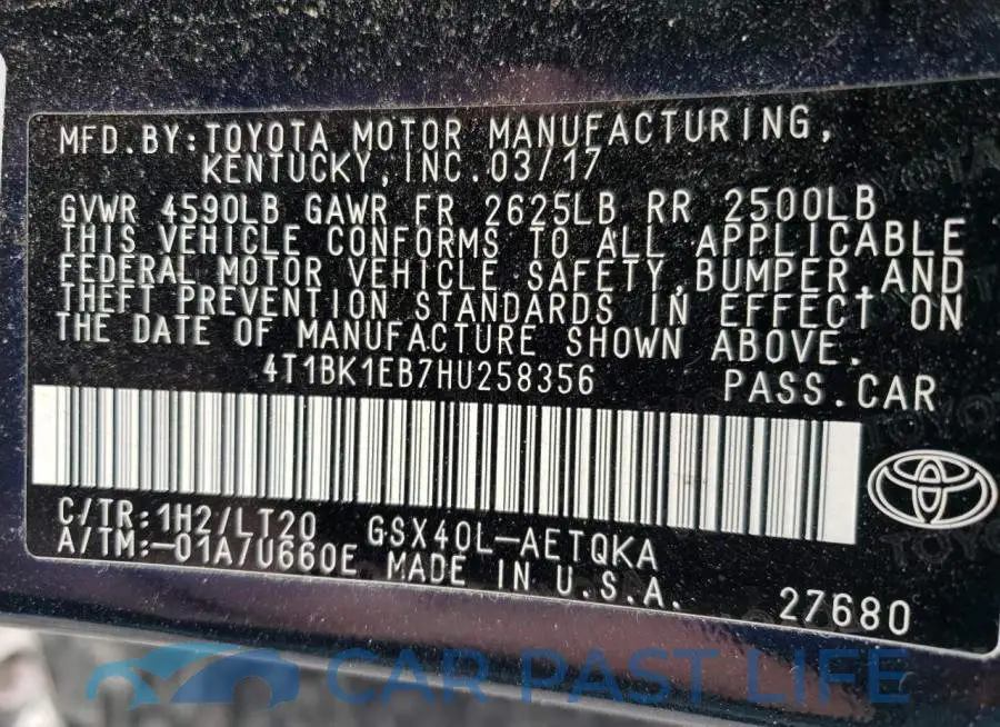 4T1BK1EB7HU258356# 13
