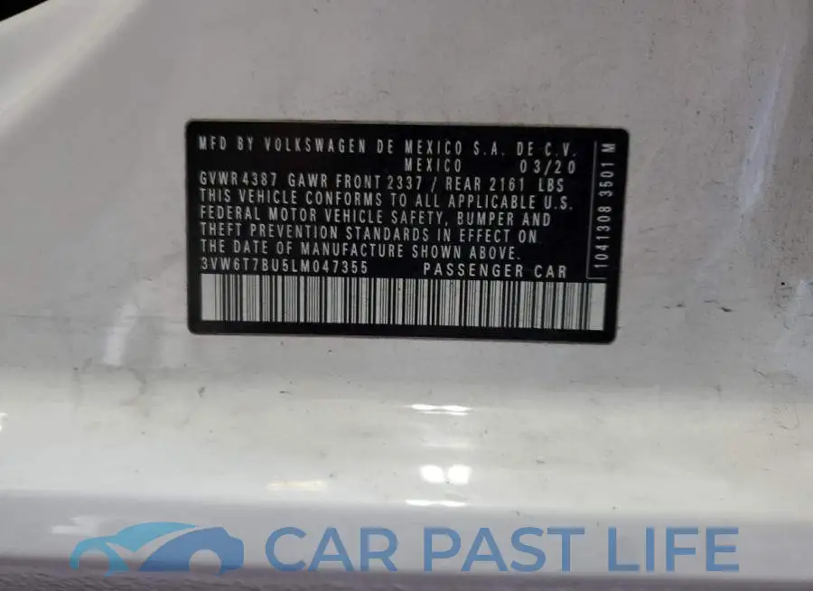 3VW6T7BU5LM047355# 13