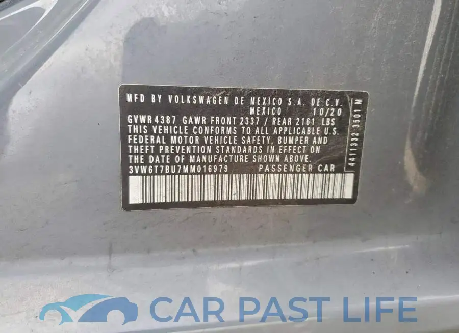 3VW6T7BU7MM016979# 12