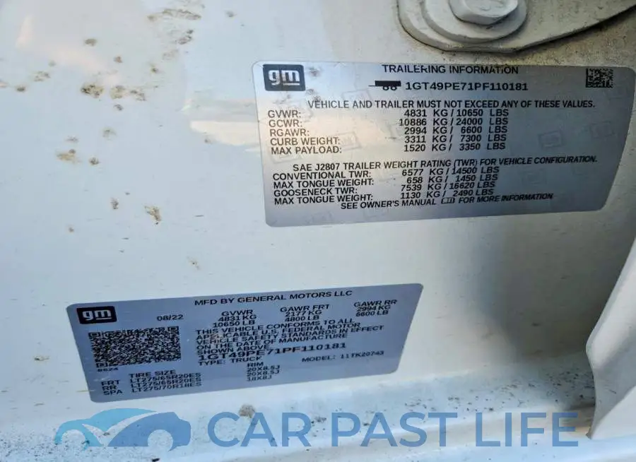 1GT49PE71PF110181# 12