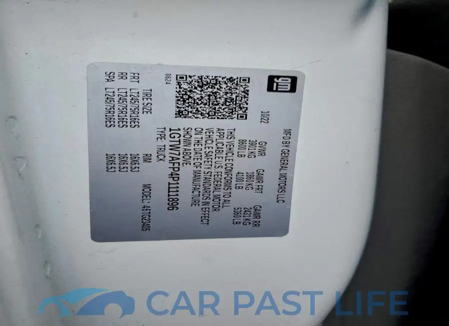 1GTW7AFP4P1111896# 13