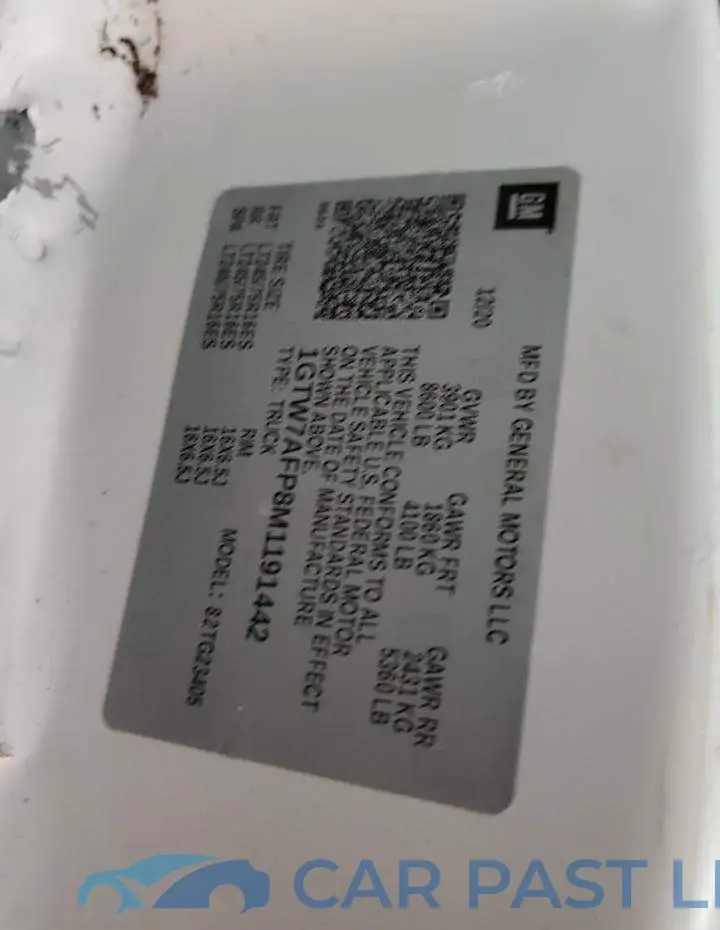1GTW7AFP8M1191442# 13