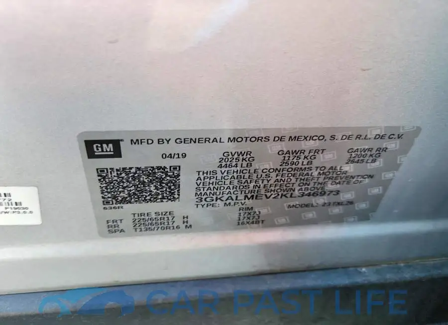 3GKALMEV2KL346973# 13