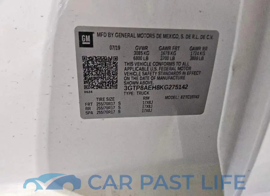 3GTP8AEH8KG275142# 12
