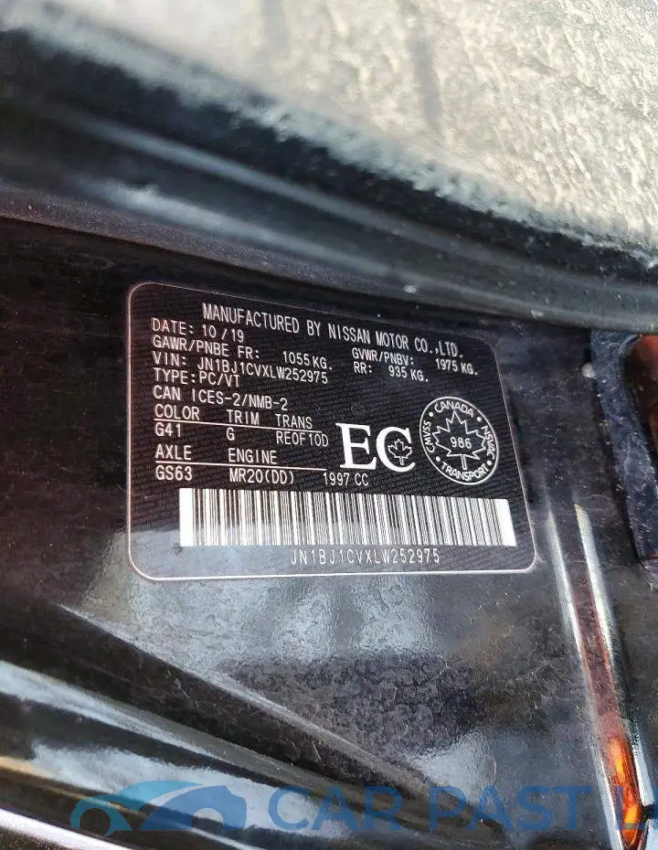 JN1BJ1CVXLW252975# 13