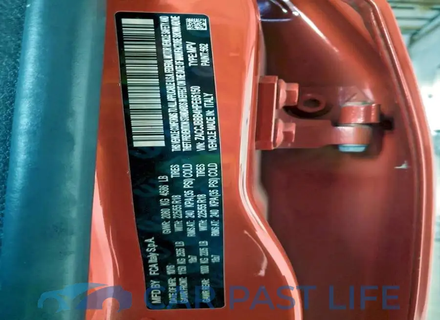 ZACCJBBB4HPE65150# 12