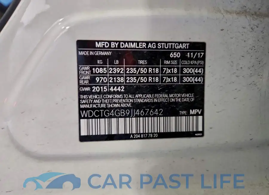 WDCTG4GB9JJ467642# 12