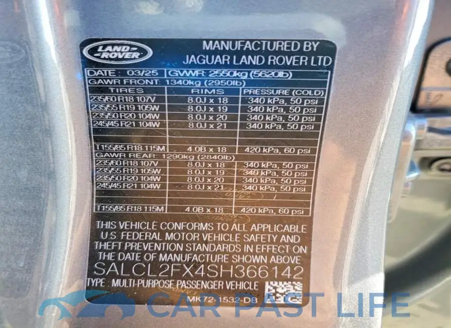 SALCL2FX4SH366142# 14