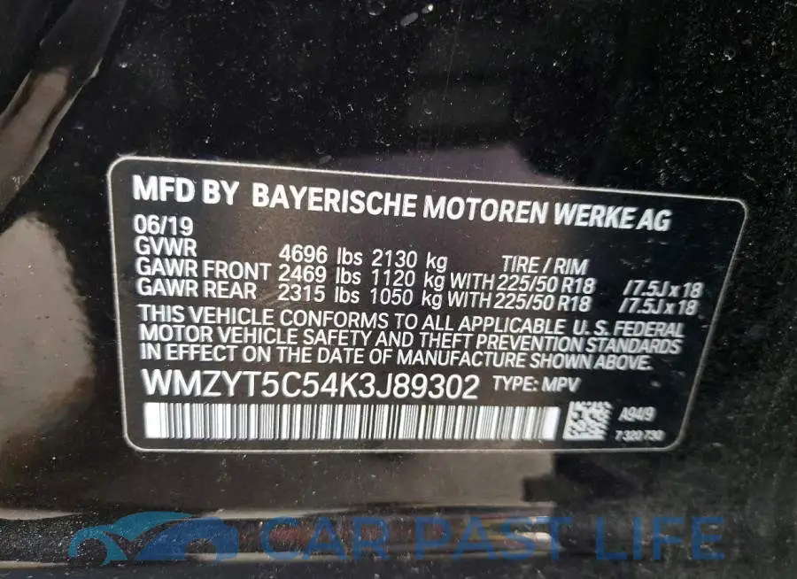WMZYT5C54K3J89302# 12
