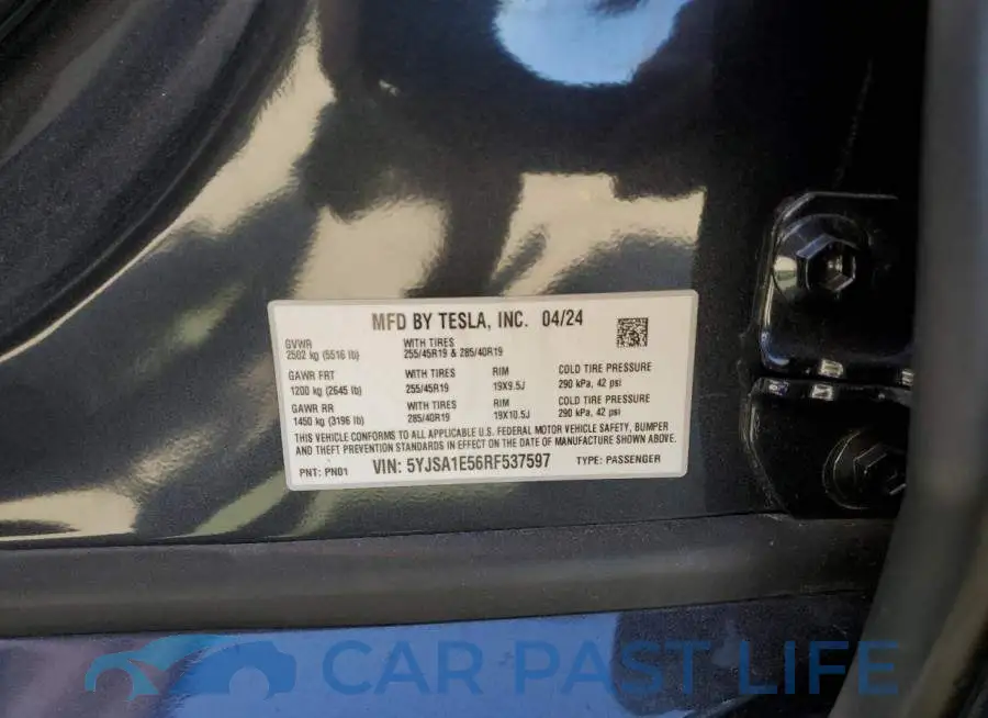 5YJSA1E56RF537597# 12