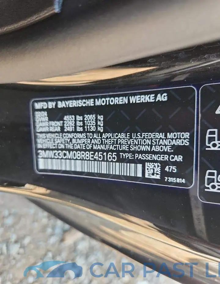 3MW33CM08R8E45165# 12