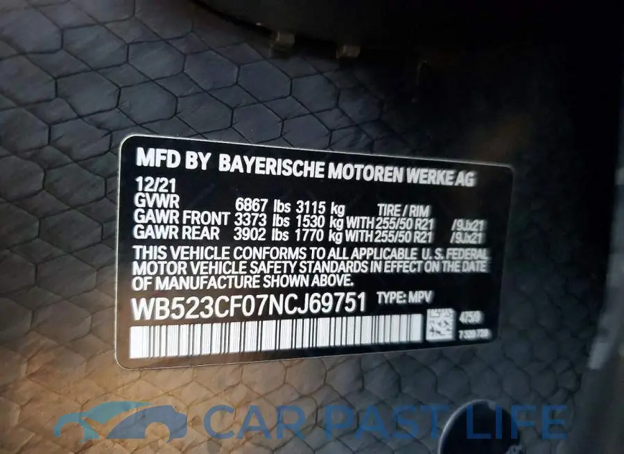 WB523CF07NCJ69751# 13