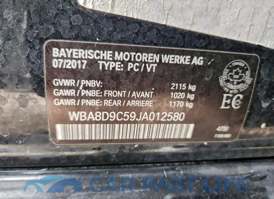 WBA8D9C59JA012580# 13