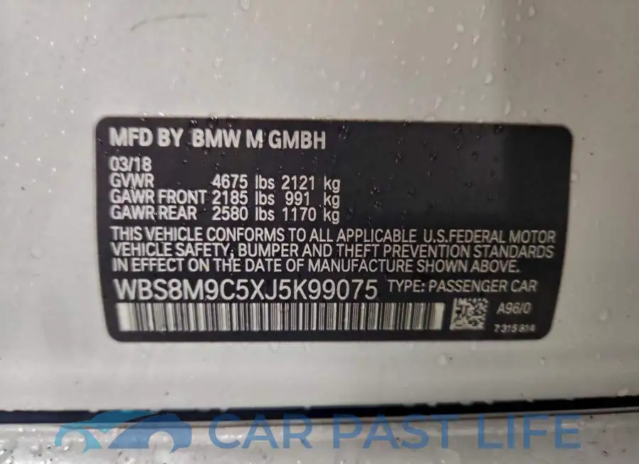 WBS8M9C5XJ5K99075# 12
