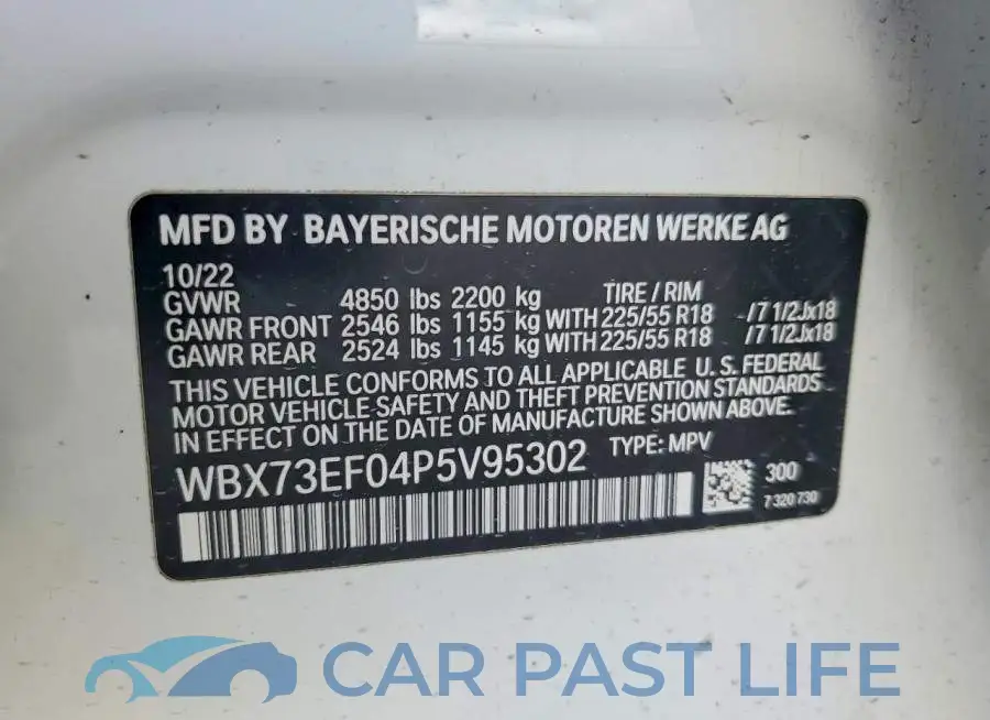 WBX73EF04P5V95302# 13