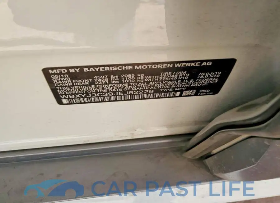 WBXYJ3C39JEJ82229# 12