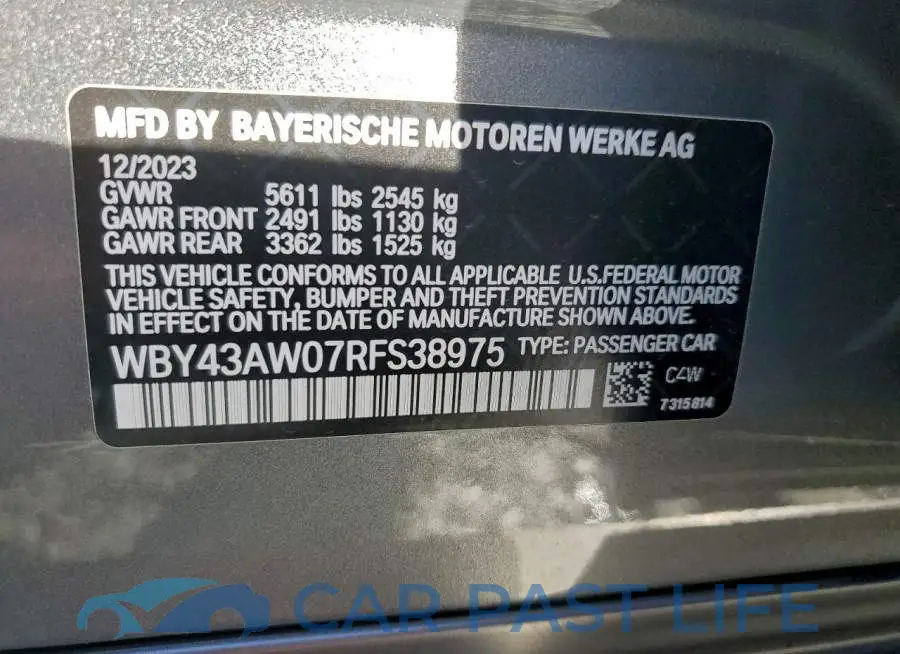 WBY43AW07RFS38975# 12